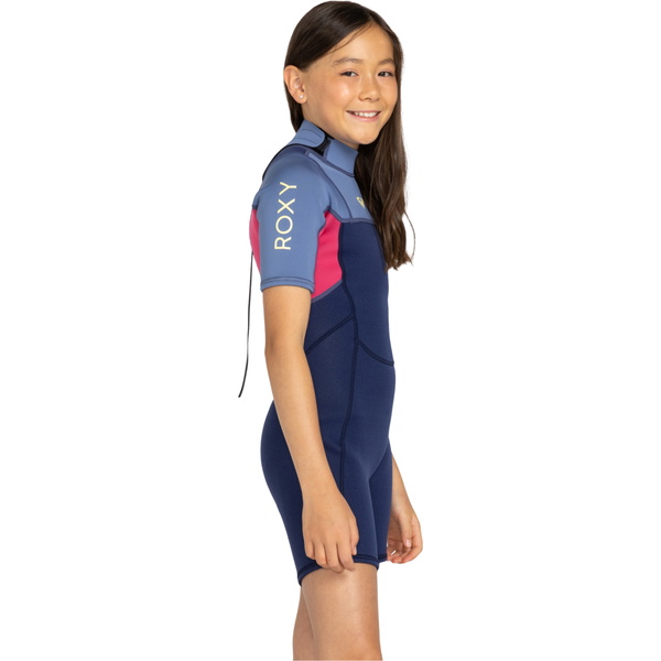 2025 Roxy Junior Prologue 2/2mm Back Zip Springsuit Wetsuit ERGW503021 - Dark Denim